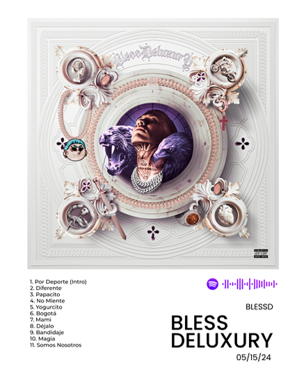 Custom music artwork inspired by BLESSDELUXURY by Blessd