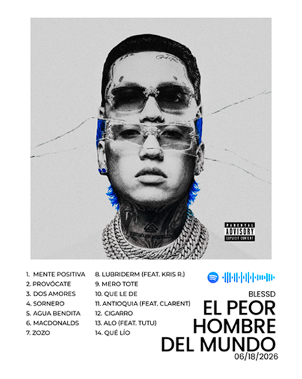 Custom music artwork inspired by Blessd